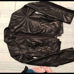 Bebe Faux Leather Jacket